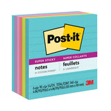 Post-IT Notes Super Sticky 675-6SSMIA Pads in Supernova Neon Collection Colors, Note Ruled, 4" x 4", 90 Sheets/Pad, 6 Pads/Pack 2