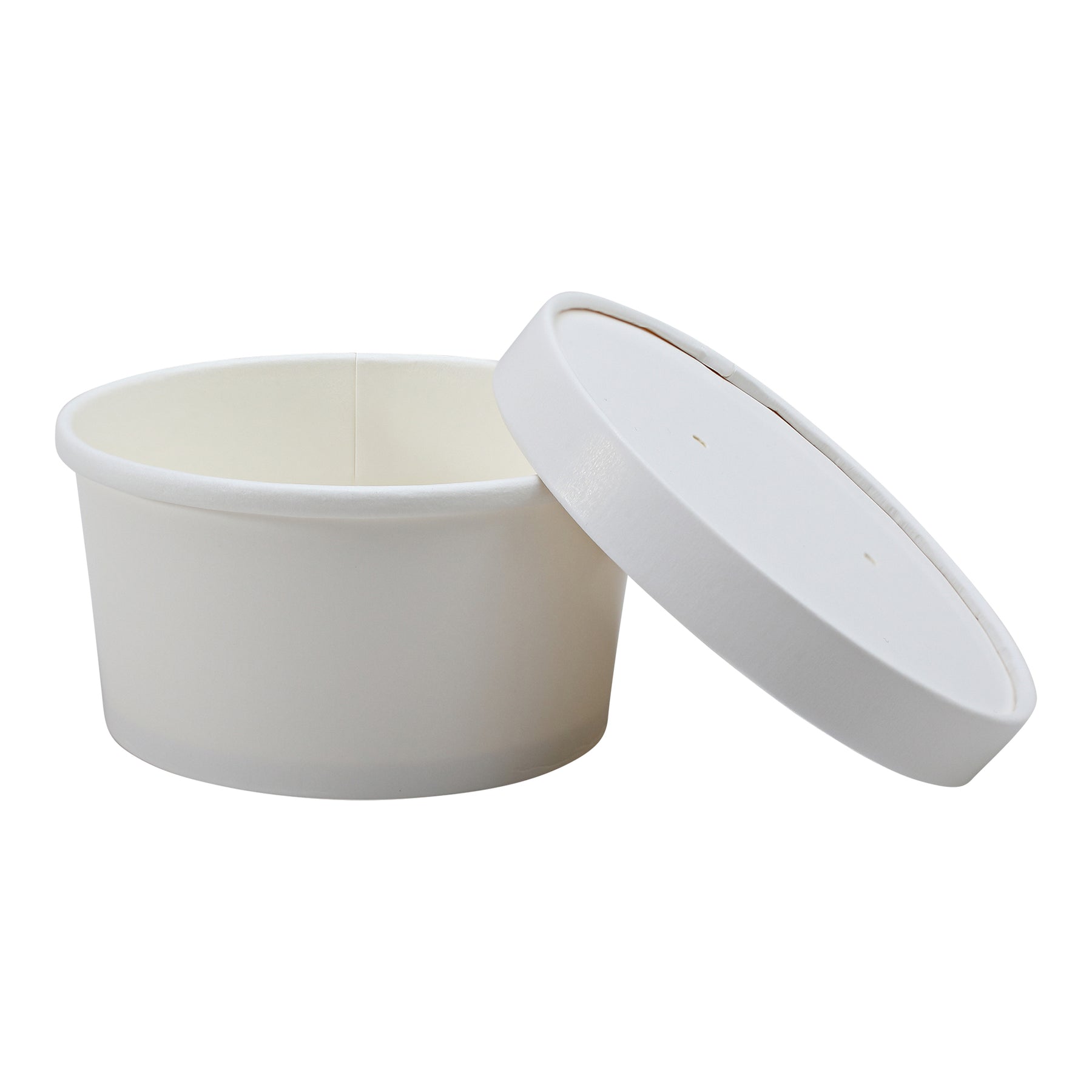 Empress EFC-8-COMBO Paper Food / Soup Container w/ Lid 8 oz White Combo 250/CS