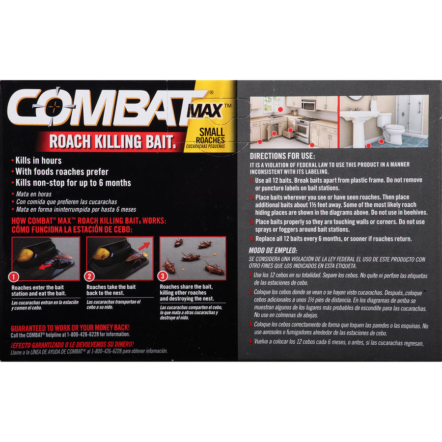 Dial 51910 Combat Source Max Small Roach Bait Kill Max 12 Count 12/CS