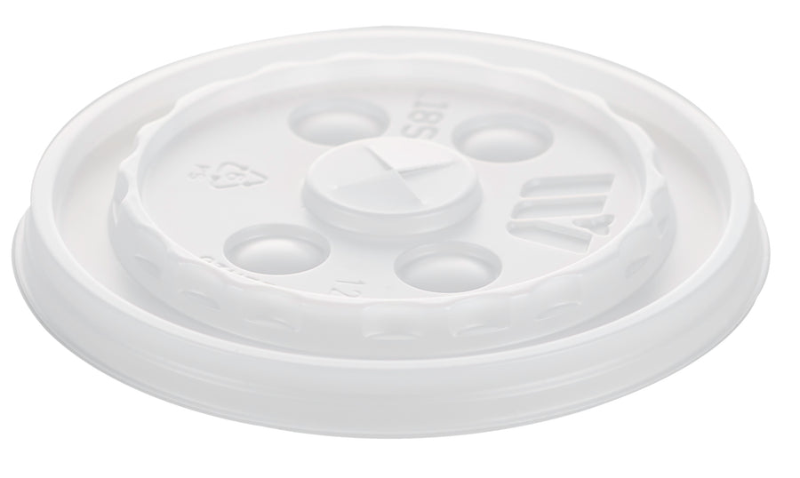 Wincup 221935 L18S Lid Straw Slotted Vio 12 - 24 oz , Translucent 1000/CS