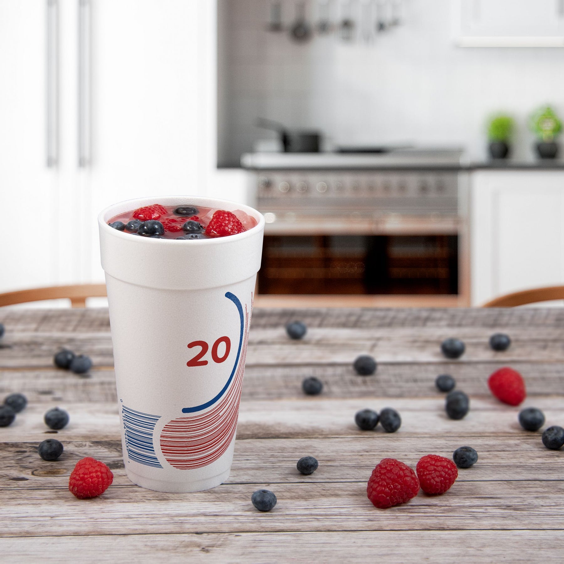 Dart 20J16B 20 oz Foam Cup EPS Breeze JCup Hot/Cold 500/CS