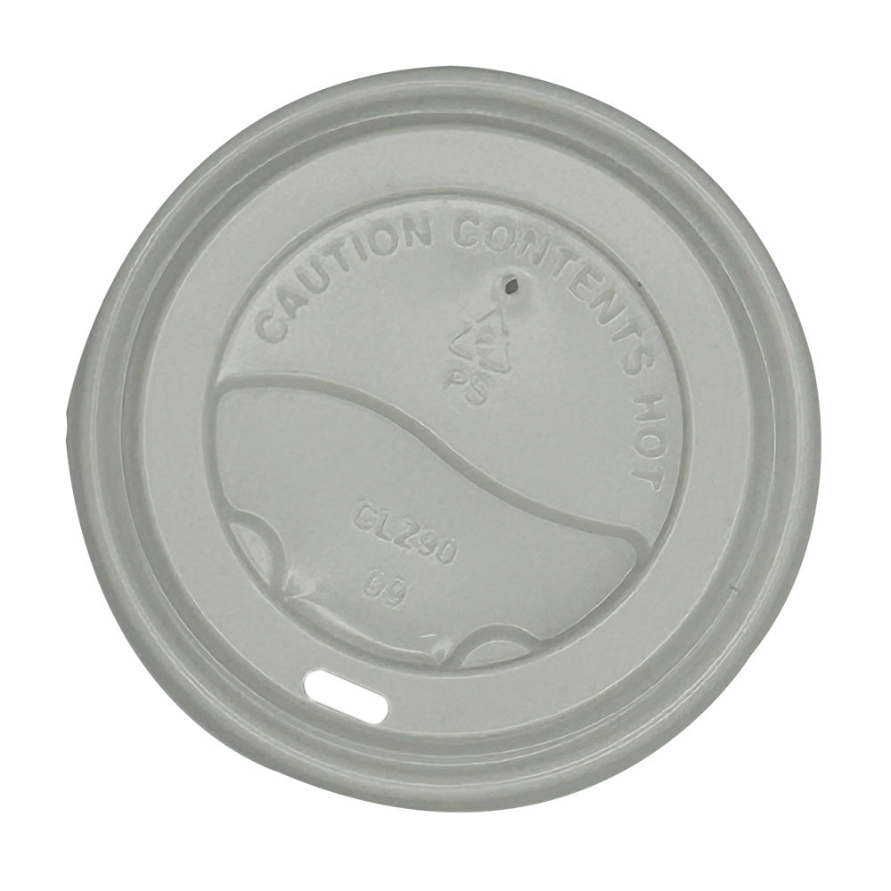 Empress EFHCL-0210-W Travel Lid PS for Paper Hot Cup 10-24oz White , 90mm 1000/CS