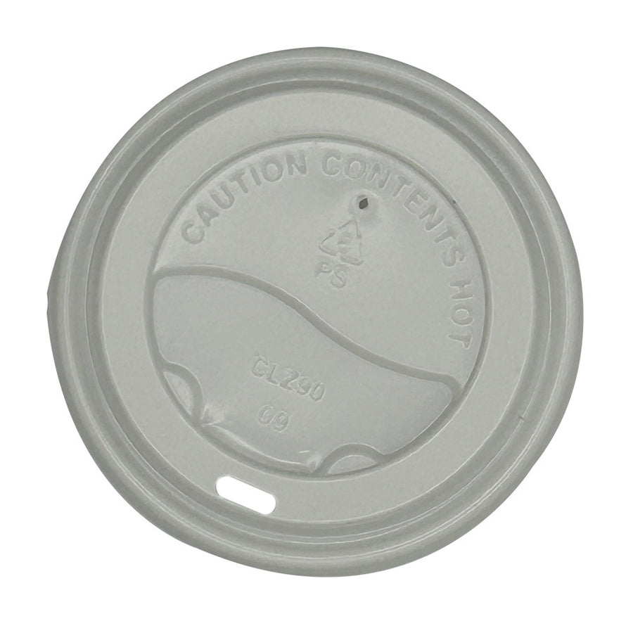 Empress EFHCL-0208-W Travel Lid PS for Paper Hot Cup 8oz White , 80mm 1000/CS