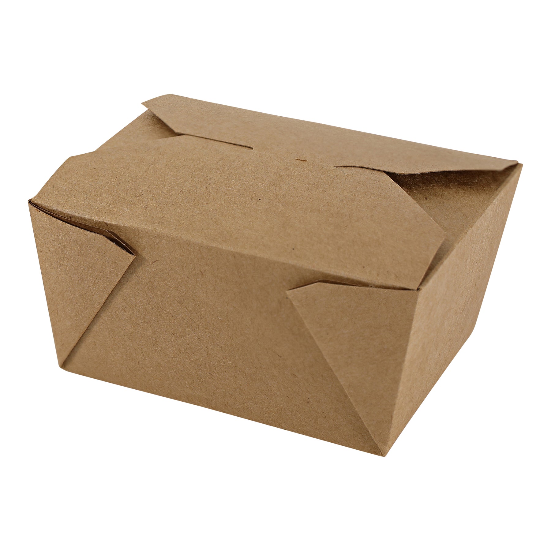 Empress EMPFDBX1-K #1 Kraft Folded Takeout Box 4.875" x 3.5" x 2.5" 450/CS