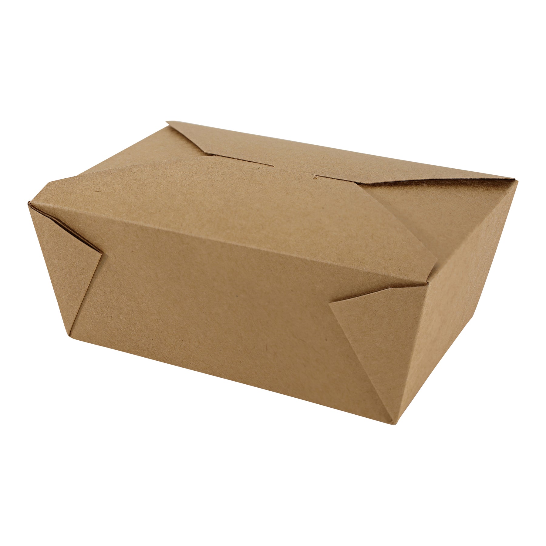 Empress EMPFDBX4-K #4 Kraft Folded Takeout Box 7.75" x 5.5" x 3.5" 160/CS