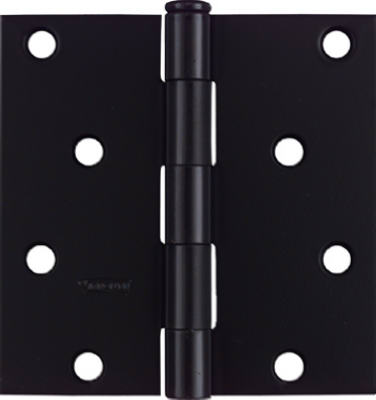 4x4BLK SQ Corn DR Hinge