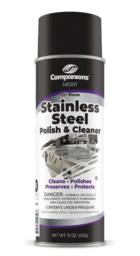 Companions UCM-AERSS-O Aerosol Stainless Cleaner 15 oz, Oil Clear Unscented 6/CS