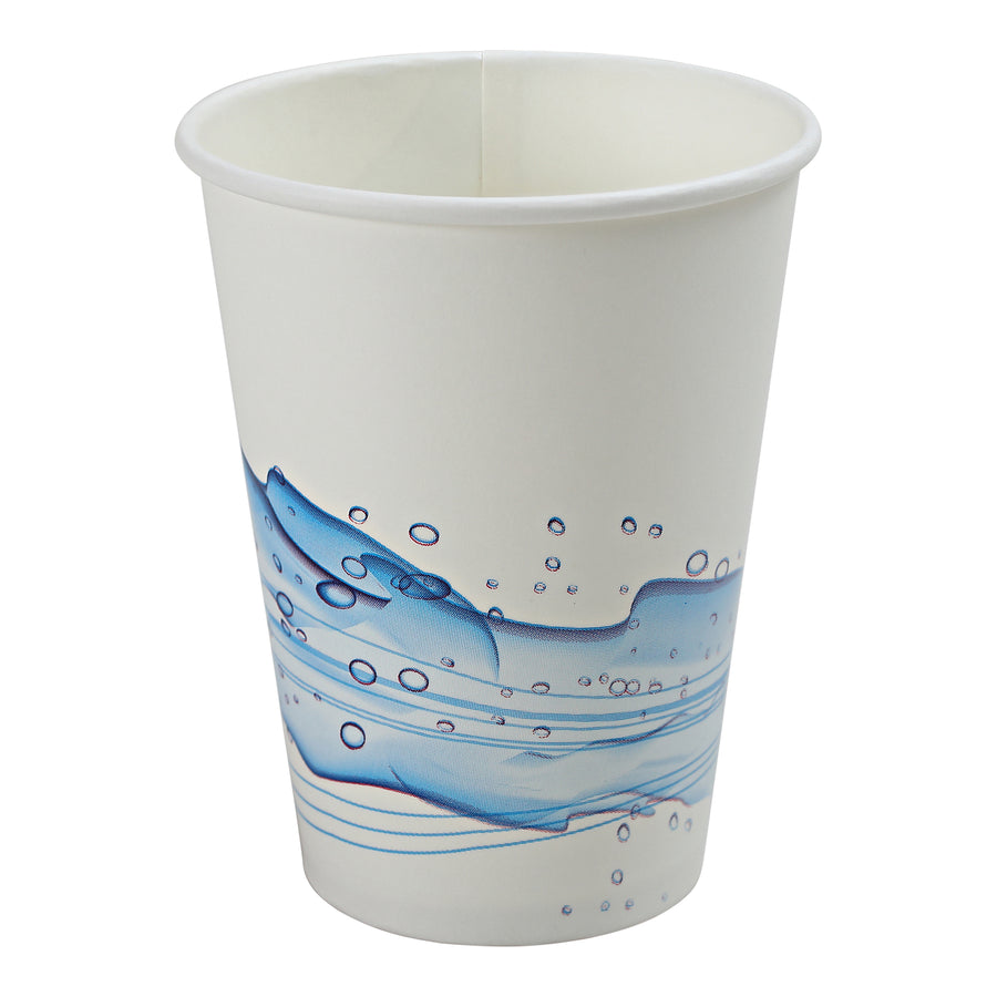 Empress ECC12-P Paper Cold Cup 12 oz , "Cool Wave" Stock Print 2000/CS