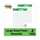 Post-IT Easel Pads Super Sticky 559RP Vertical-Orientation Self-Stick Easel Pads, Green Headband, Unruled, 25 x 30, White, 30 Sheets, 2/Carton 2