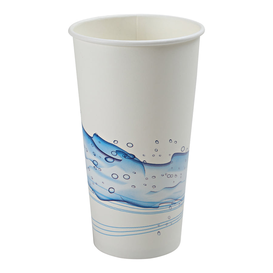 Empress ECC20-P Paper Cold Cup 20 oz , "Cool Wave" Stock Print 1000/CS