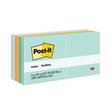 Post-IT Notes 654-AST Original Pads in Beachside Cafe Collection Colors, 3" x 3", 100 Sheets/Pad, 12 Pads/Pack 2