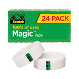 Scotch 810K24 Magic Tape Value Pack, 1" Core, 0.75" X 83.33 Ft, Clear, 24/pack 2
