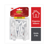 Command 17001-MPES General Purpose Hooks, Medium, Plastic, White, 3 lb Capacity, 20 Hooks and 24 Strips/Pack 2