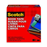 Scotch 845 Book Tape, 3" Core, 1.5" X 15 Yds, Clear 2