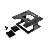 3M LX500 Adjustable Notebook Riser, 13" X 13" X 4" To 6", Black, Supports 20 Lbs 2