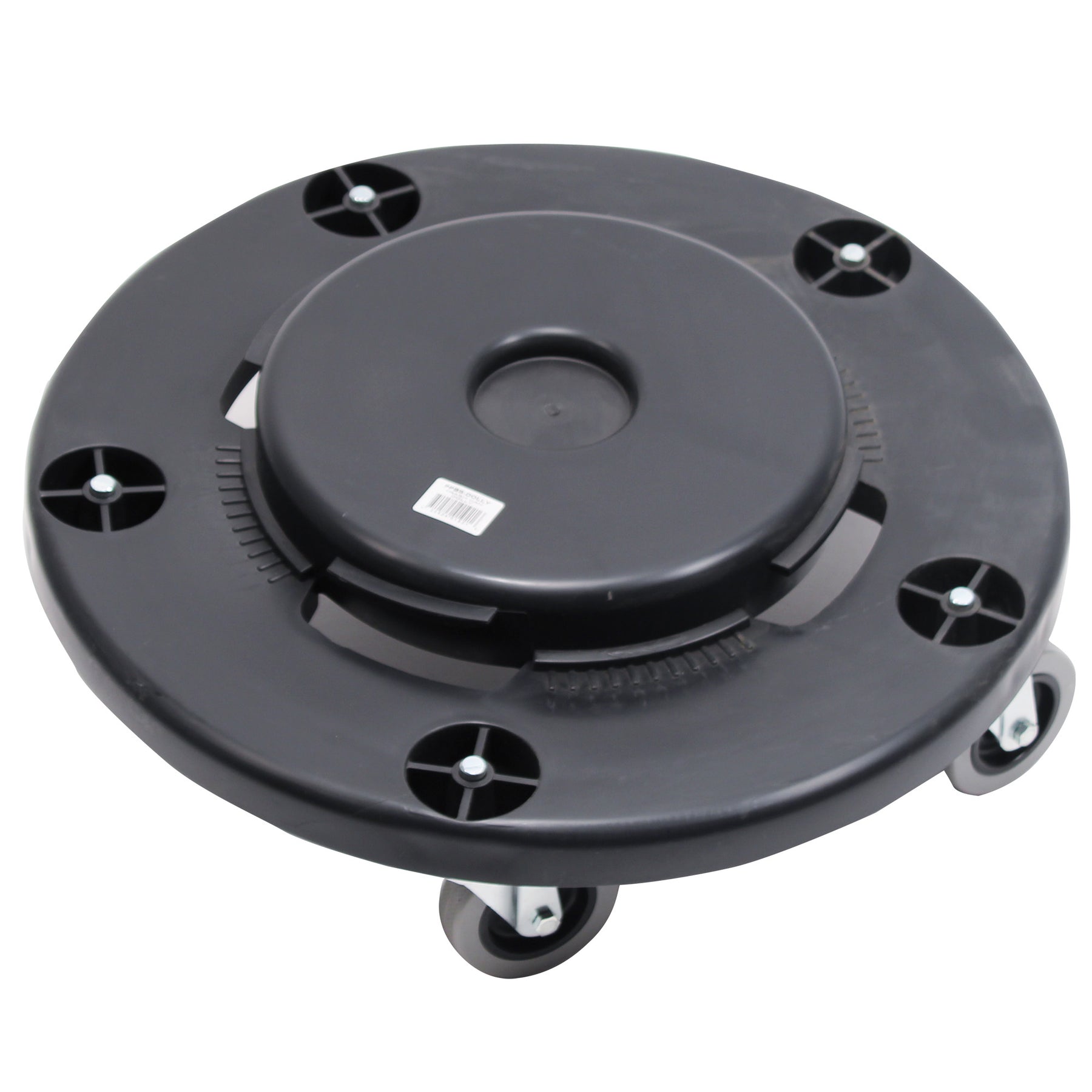 Performance Plus PPBS-DOLLY-EA Universal Dolly for 32, 44, 55 Gal For Round Waste Receptacles , Black