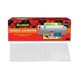 Scotch TL902VP Thermal Laminator Value Pack, Two Rollers, 9" Max Document Width, 5 Mil Max Document Thickness 2