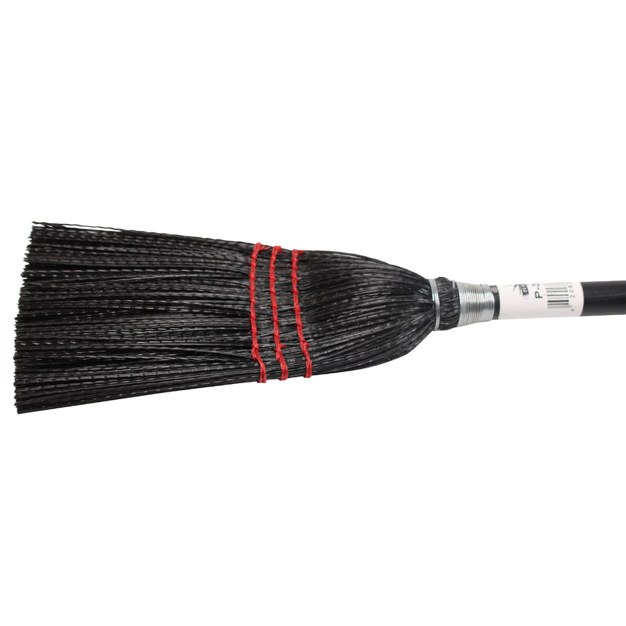 Performance Plus P36960-ea Black Plastic Lobby Broom Poly 3 Stitch 40" X 13/16" Handle
