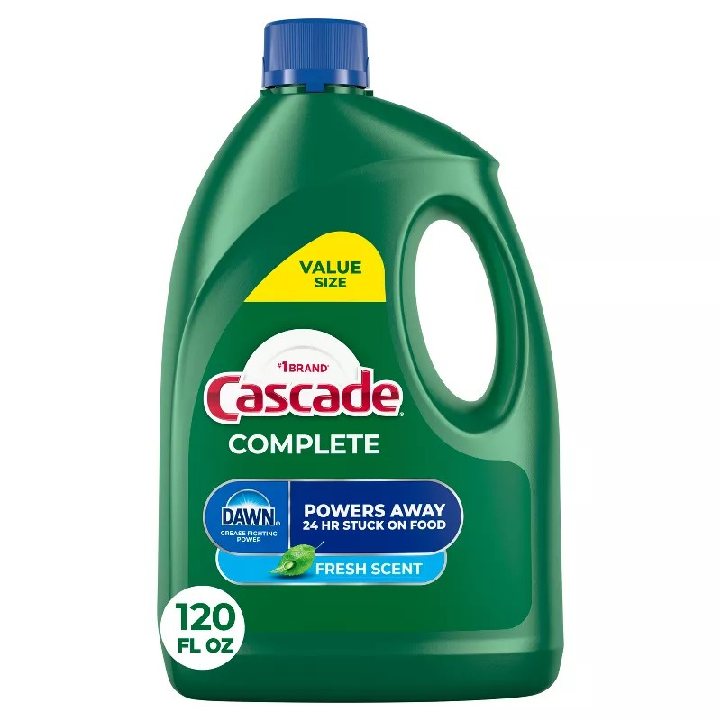P&g Professional 53987 Cascade Gel Dishwasher Detergent 120 oz , Fresh Scent 4/CS