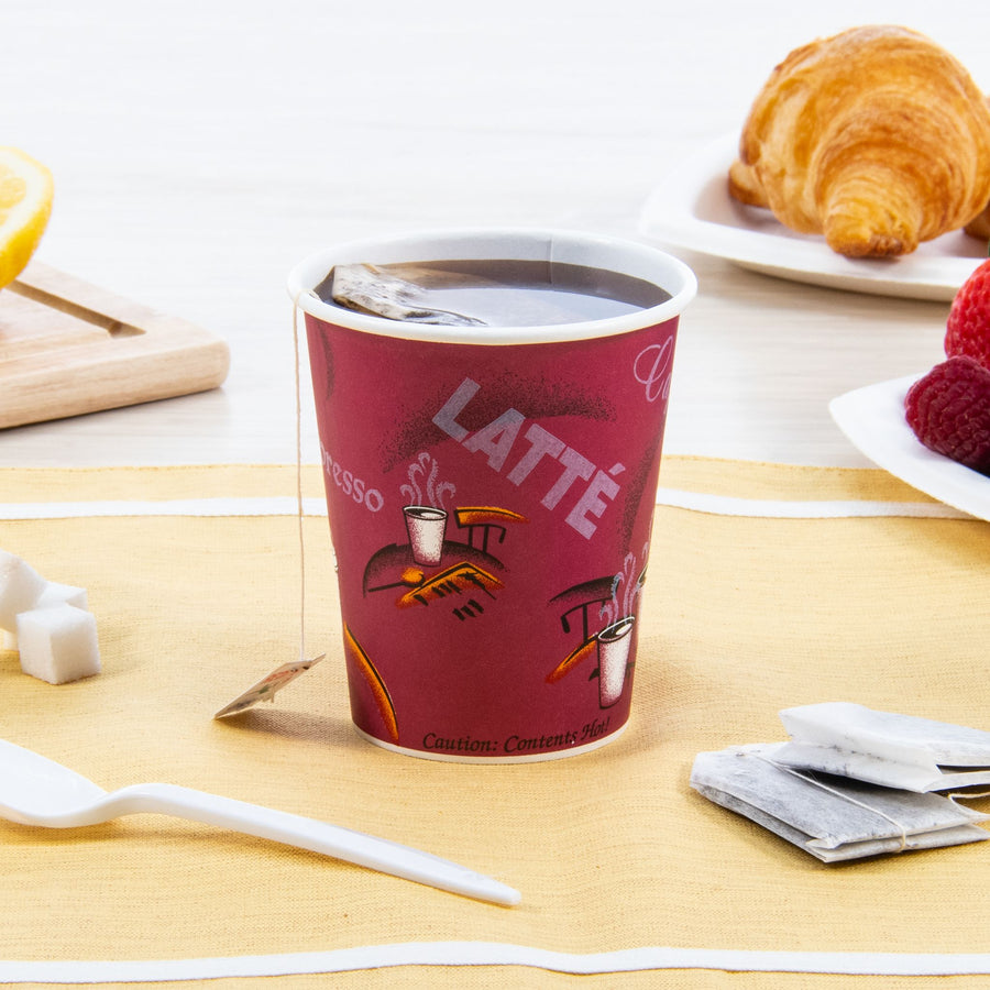 Solo Cup OF10BI-0041 Perfect Pak Paper Hot Cup SSP 10 oz , Bistro 300/CS