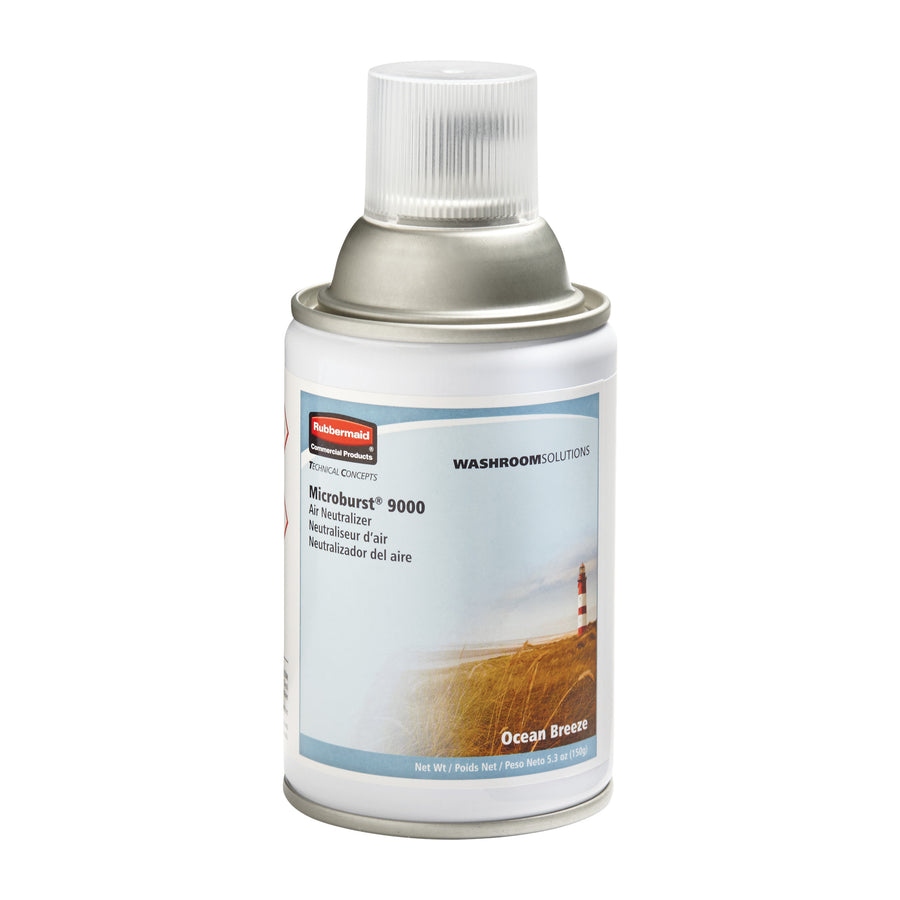 Rubbermaid FG4012471 AERO 9000 Air Neutralizer Refill Ocean Breeze 4/CS