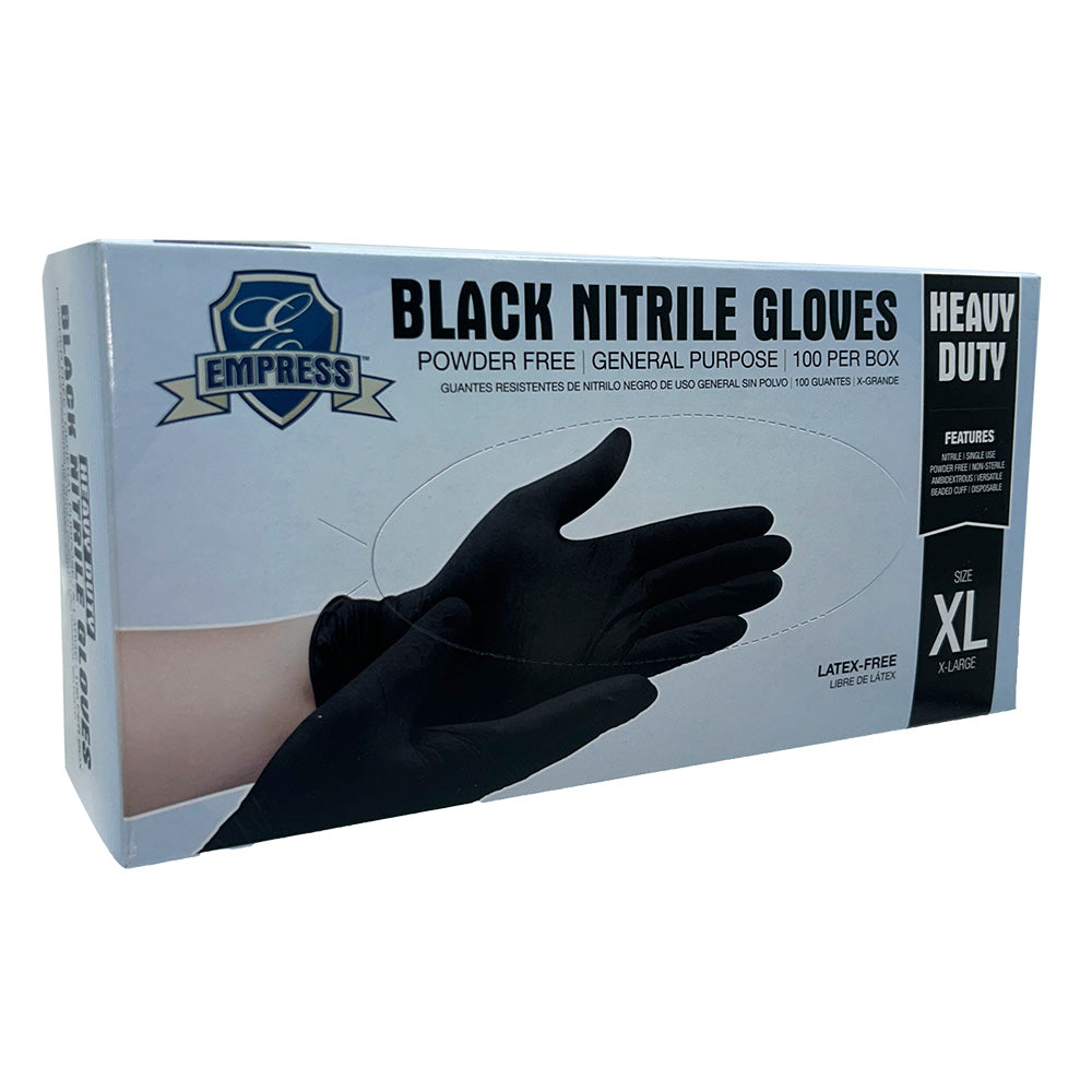 Empress Enhdgppfblkxl5 Heavy Nitrile General Purpose Glove X-Large, Black 5 mil Powder Free 1000/CS