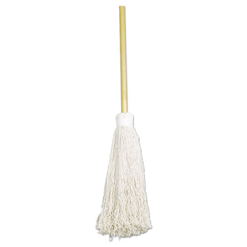 Abilityone 7920002248726 Skilcraft Deck Swab, 17" White Cotton Head, 60" Natural Wood Handle