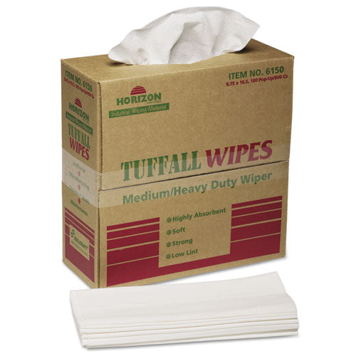 Abilityone 7920015122413 7920015122413, SKILCRAFT, Tuffall Wipes, 1-Ply, 9.75 x 16.75, White, 100/Box
