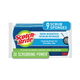 Scotch-Brite 5295PK Non-Scratch Multi-Purpose Scrub Sponge, 4.4 X 2.6, 0.8" Thick, Blue, 9/pack 2
