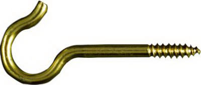 3PK #8 BRS Ceiling Hook
