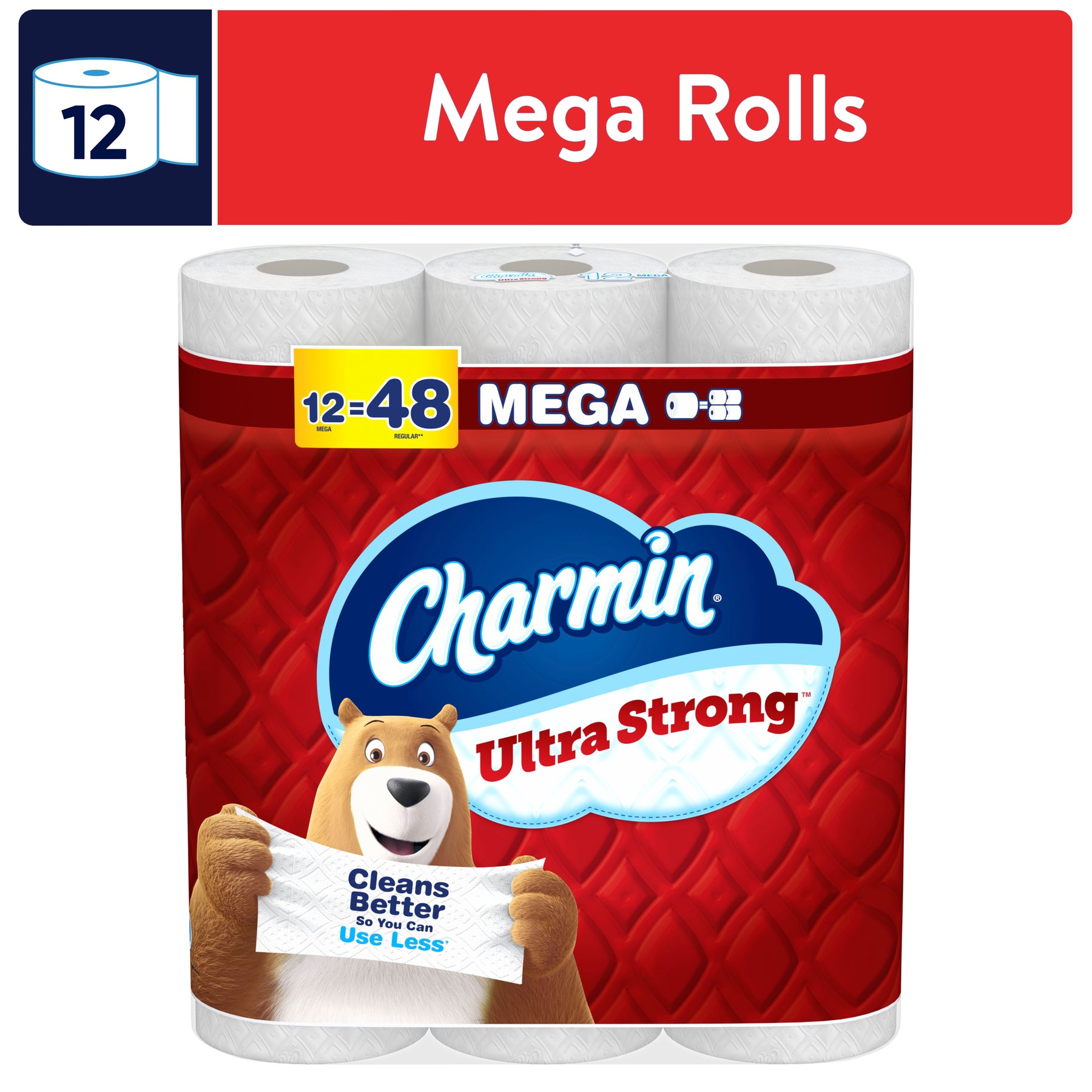 P&g Professional 13217 Charmin Ultra Strong Bath Tissue White, 2-Ply, Mega 220 Sheets 48/CS