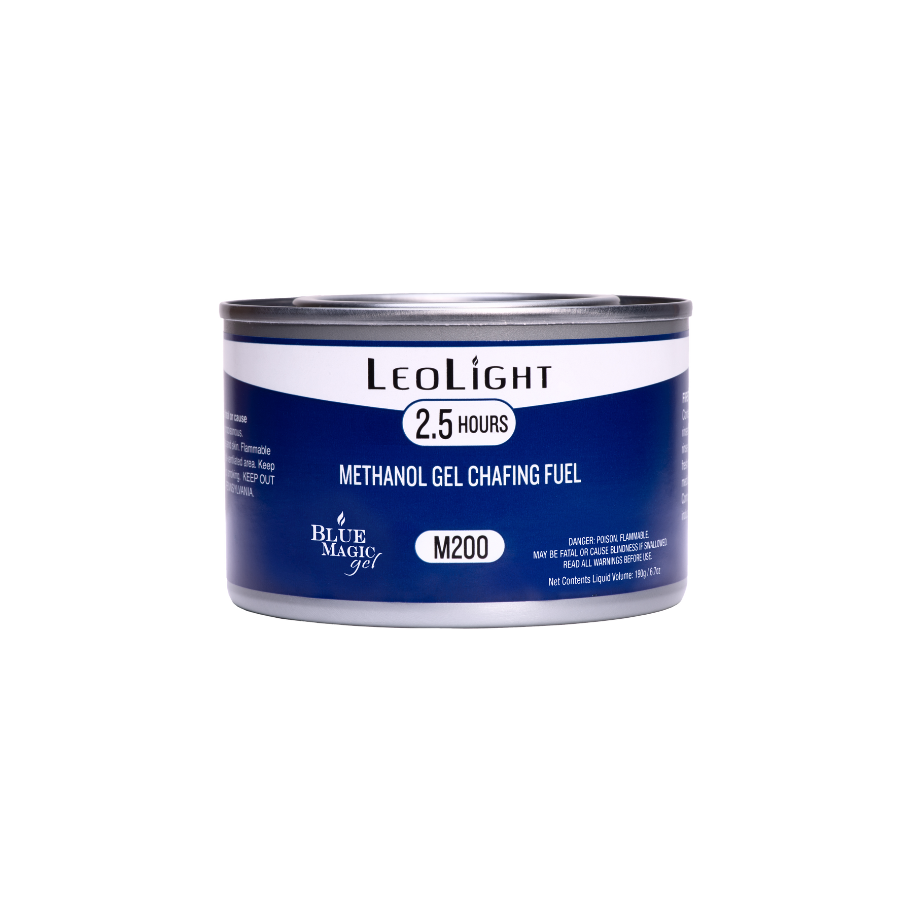 Leolight M200 LeoLight 2.5 Hour Blue Magic Methanol Gel Chafing Fuel 72/CS