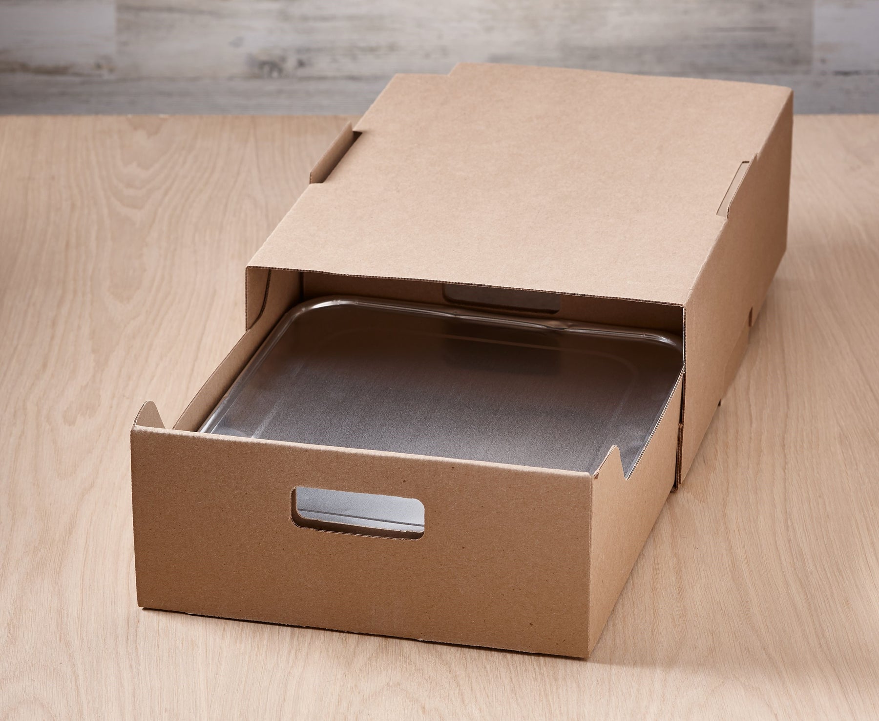 Sabert 9631 Small Catering Corrugated Tray Kraft , 15.25" x 10.75" x 4.75" 15/CS