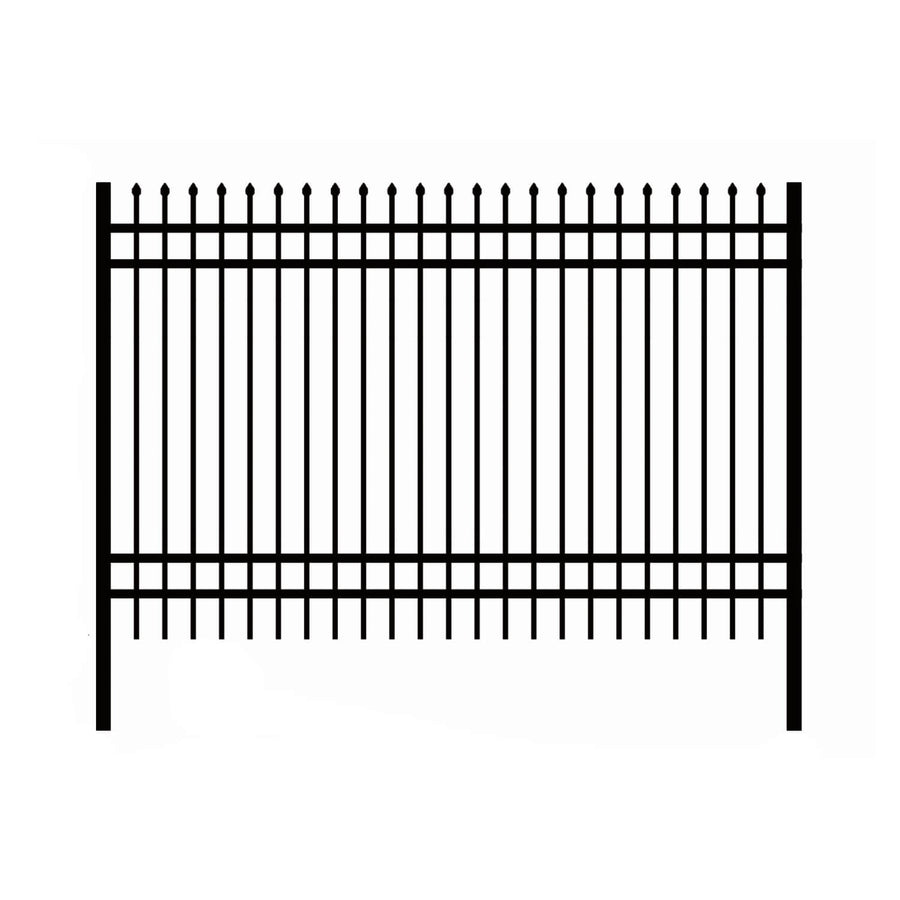 10x7 ft Steel Fence with 4 Rails, 30 Panels