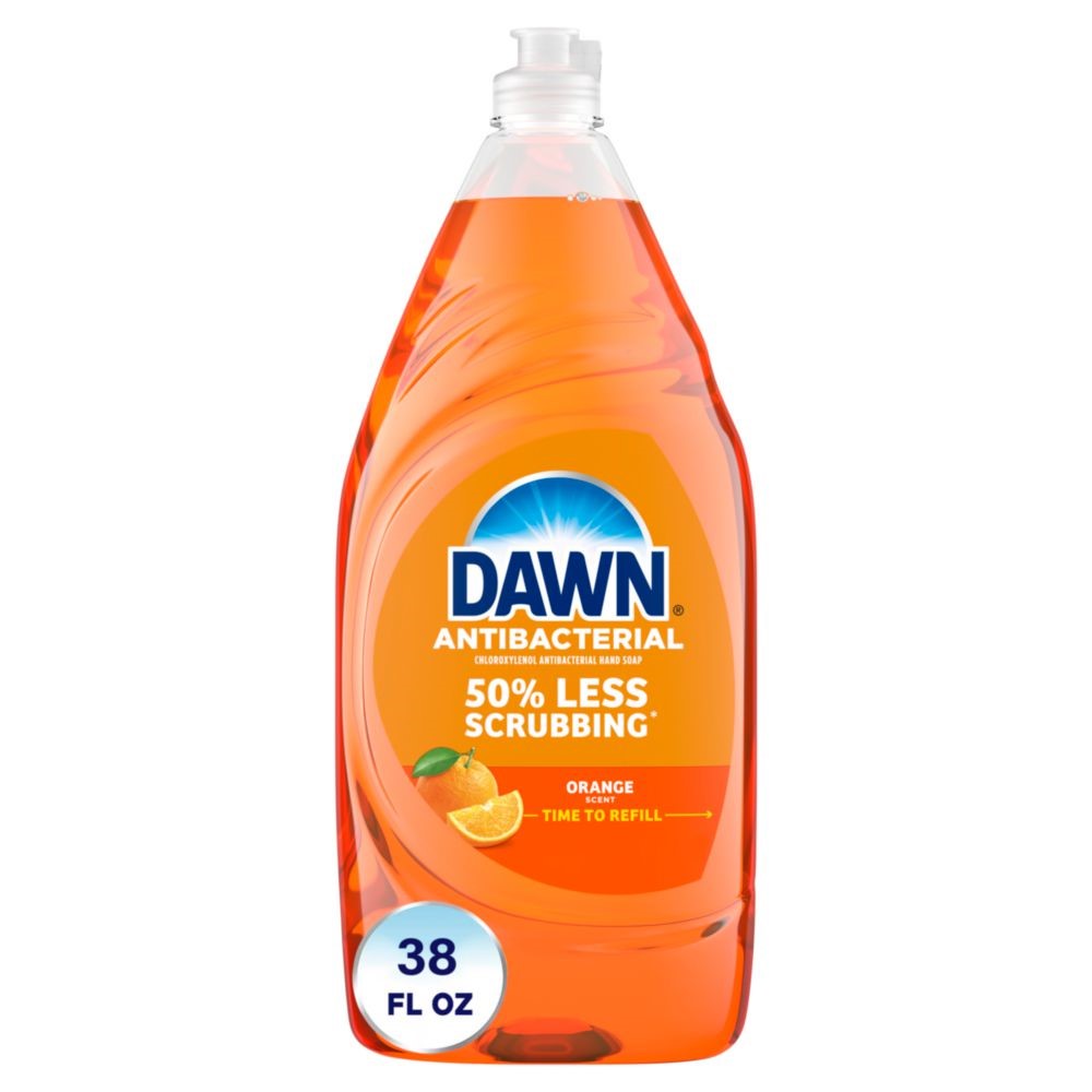 P&g Professional 01659 Dawn Ultra Antibacterial Dish Soap 38 oz. Orange Scent 8/CS