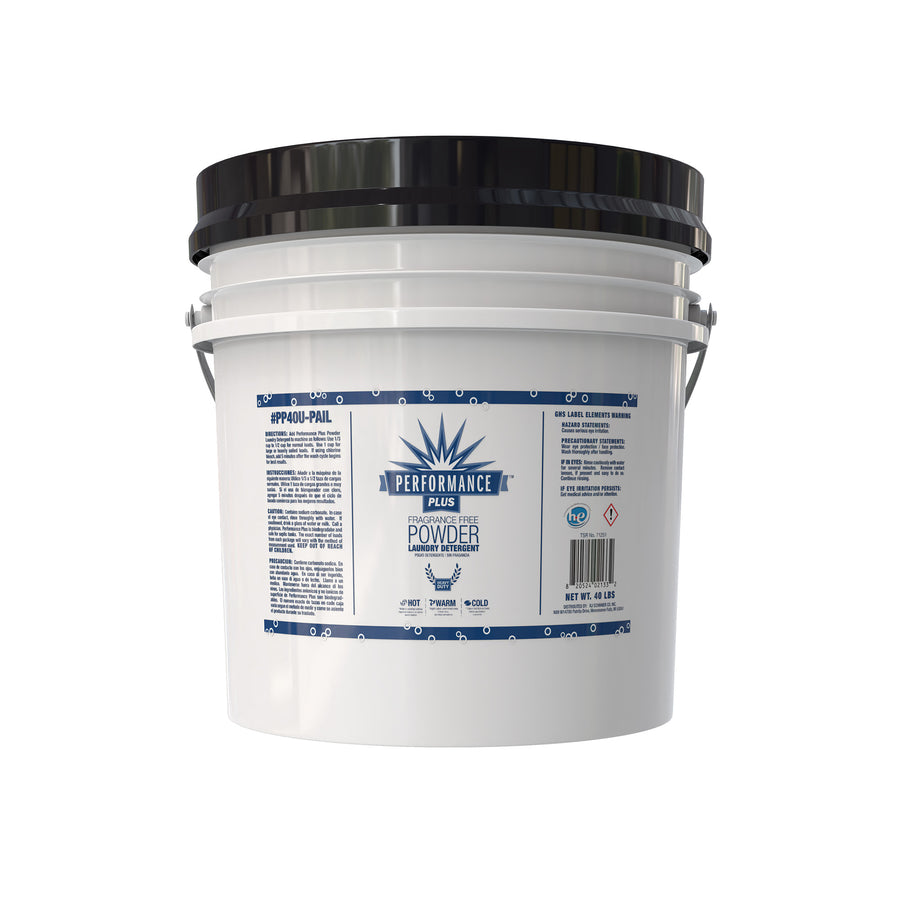 Performance Plus PP40U-PAIL Fragrance Free Laundry Detergent HE 40 LB Pail Low Suds