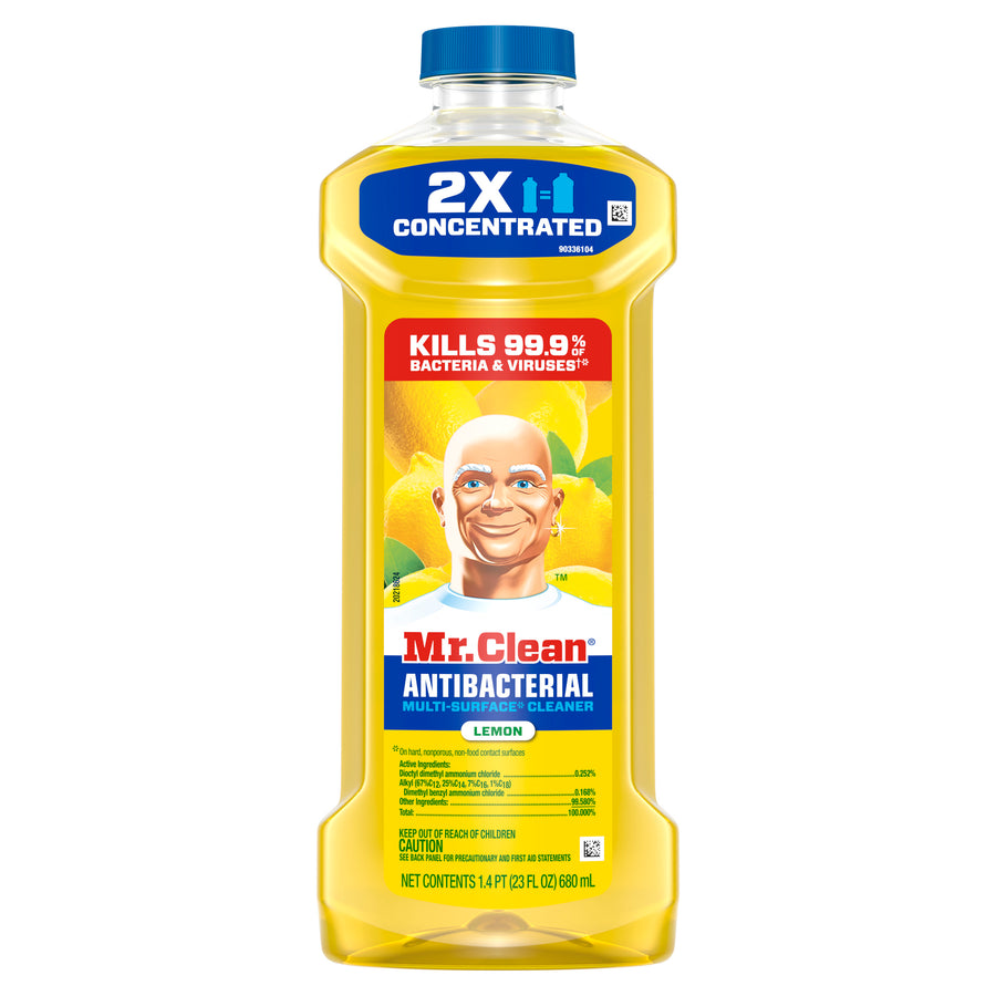 P&g 06892 Mr.Clean Antibacterial Liquids 23 oz, Lemon, 680 Ml 6/CS