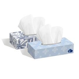 Kruger 08924 White Cloud Facial Tissue 7.4" x 8.2", 2 Ply, 100 Sheets 30/CS