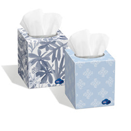 Kruger 08904 White Cloud Facial Tissue Cube 2 Ply, 8.06" x 8", 100 Sheets 36/CS