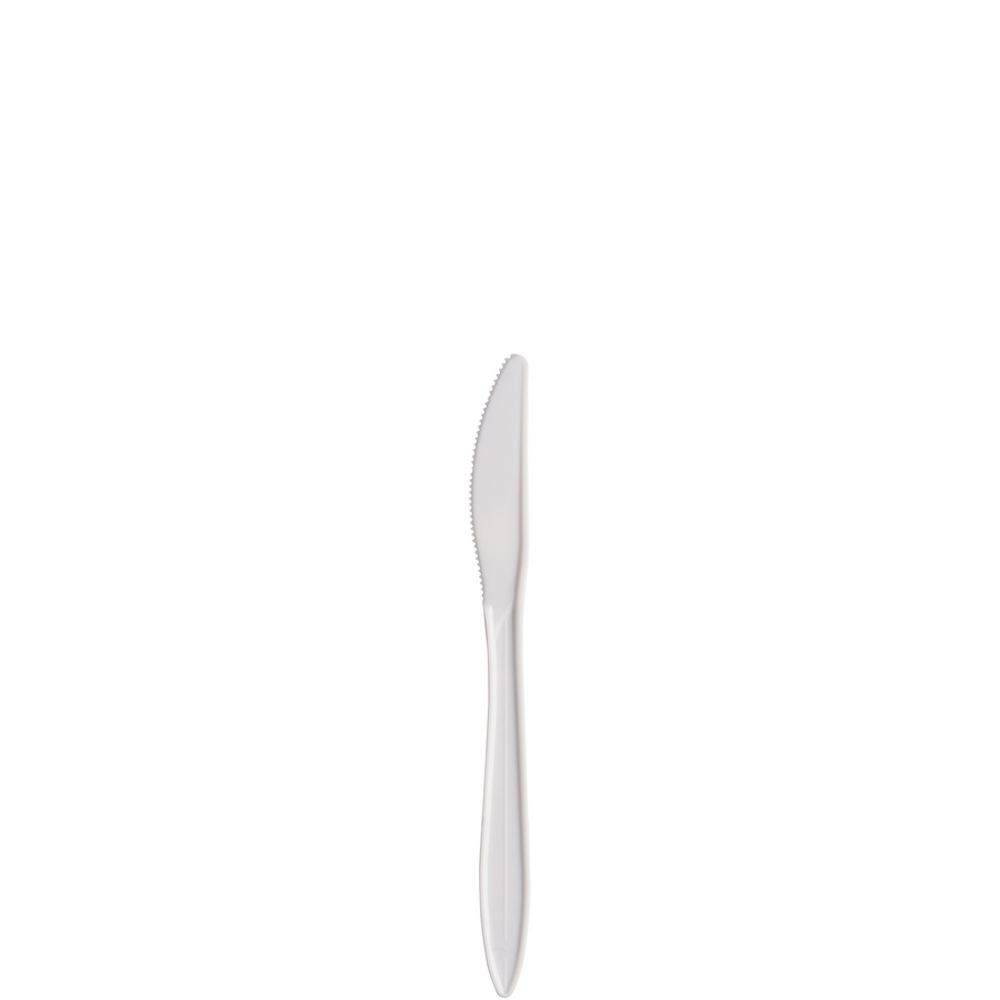Dart K6OW Knife Medium Weight 6.5", White, PP , Stacked 1000/CS