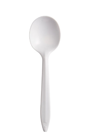 Dart SU6OW Soup Spoon Medium Weight White, Polypropylene 1000/CS