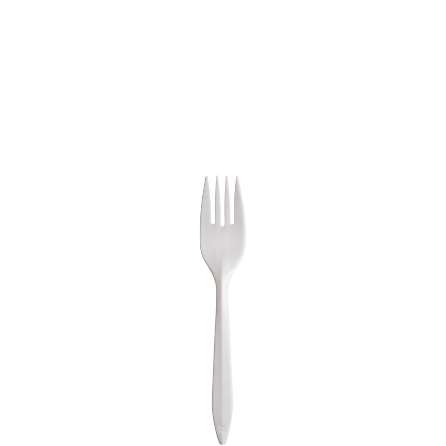 Dart F6OW Fork Medium Weight 6.1" White , PP , Stacked 1000/CS