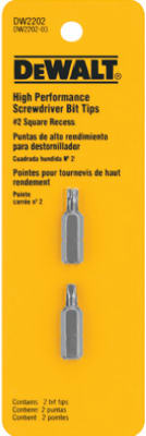 #1 SQ Recess Bit Tip, 2/Pack