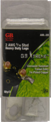 2PK 6AWG 1/4" HD Lug