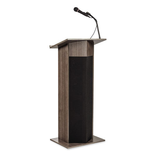 Oklahoma Sound 111PLSRW Power Plus Lectern, 22 x 17 x 46, Ribbonwood