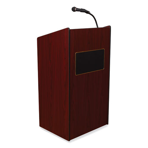 Oklahoma Sound 6010MY Aristocrat Sound Lectern, 25 x 20 x 46, Mahogany