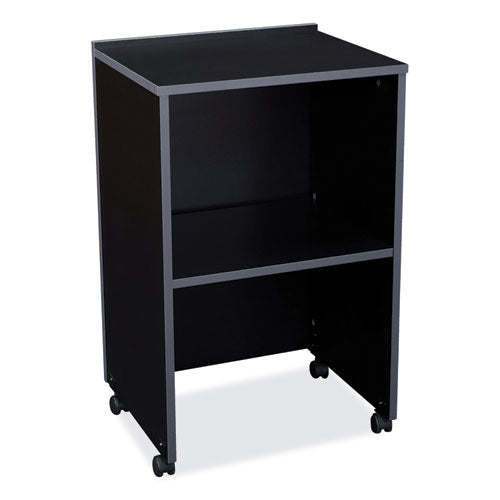 Oklahoma Sound 112BK AV Cart/Lectern Base, 21.12 x 17.5 x 33.75, Black