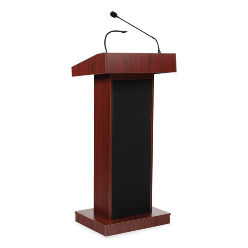 Oklahoma Sound 800XMY Orator Lectern, 22 x 17 x 46, Mahogany