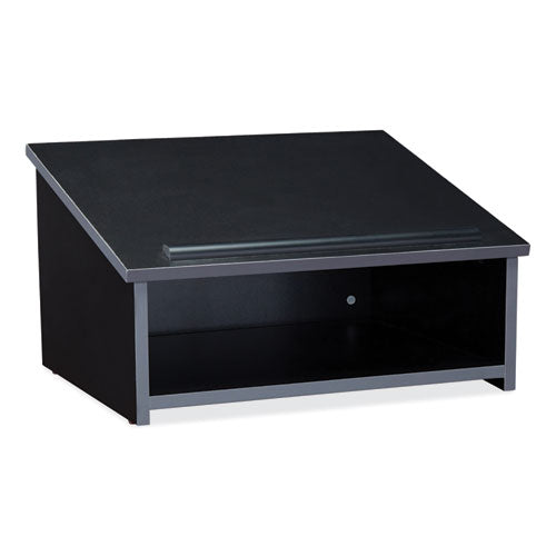 Oklahoma Sound 22BK Tabletop Lectern, 23.75 x 19.87 x 13.75, Black