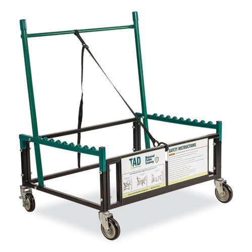 NPS TAD Table Assist Dolly, 1,000 lb Capacity, 38 x 30 x 44.5, Black/Green